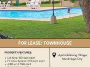 FOR LEASE House & Lot located in New Alabang Townhouses,...