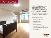 FOR LEASE: Two Bedroom Condo Unit in Jasmine Tower, One...