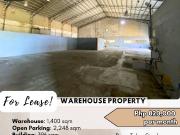 FOR LEASE Warehouse with Building located at, Brgy....