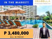 FOR SALE 1 BEDROOM CONDO UNIT THE ORABELLA NEAR ATENEO...
