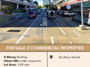 FOR SALE 2 Commercial Properties located at Sta Mesa, Manila