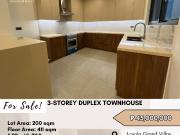 FOR SALE 3 Storey Duplex Townhouse located at El Pueblo...