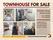 FOR SALE – 3BR Townhouse in Quezon City