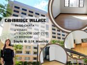 For Sale Cambridge Village Studio Unit Rent to Own Condo...