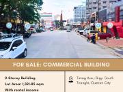 FOR SALE Commercial Building located at Timog Ave Brgy....