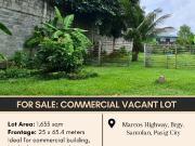 FOR SALE Commercial Vacant Lot located at Marcos...