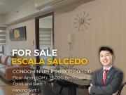 For Sale 2 Bedroom Condo Unit in Escala Salcedo