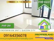 FOR SALE: CONDOMINIUM UNIT IN QUEZON CITY