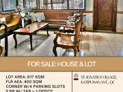 FOR SALE Corner House and lot located in St. Ignatius...