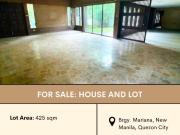 FOR SALE House and Lot in Betty Go Belmonte St Brgy....