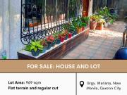 FOR SALE: House and Lot in Brgy. Mariana, New Manila,...