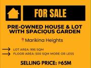 For Sale House and Lot in Marikina Heights Marikina City...