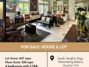 FOR SALE House and Lot located at Ayala Heights, Brgy....