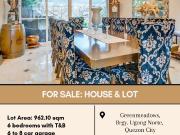 FOR SALE House and lot located at Greenmeadows, Brgy....