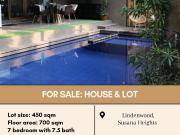 For Sale: House and Lot located at Lindenwood, Susana...