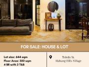 For Sale: House and Lot located at Toledo St. Alabang...