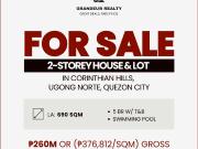 FOR SALE House & Lot in Corinthian Hills, Brgy. Ugong...