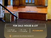 For Sale: House & Lot located at A. Bonifacio Ave....