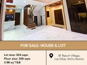 For Sale House & lot located at BF Resort Village, Las...