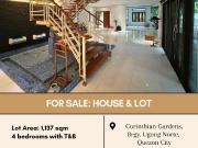 FOR SALE house & lot located at Corinthian Gardens,...