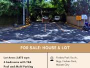 FOR SALE House & Lot located at Mckinley Road, Forbes...