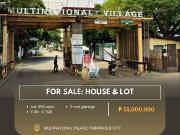 For Sale: House & Lot located at Multinational Village,...