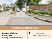 For Sale: House & Lot located at Valle Verde 7, Brgy....