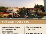 FOR SALE House & Lot located in Ayala Alabang Village,...