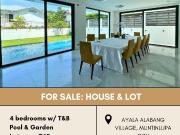 FOR SALE House & Lot located in Ayala Alabang Village,...