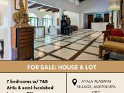FOR SALE House & Lot located in Ayala Alabang Village...