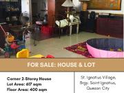 FOR SALE House & Lot located in Fordham St St. Ignatius...