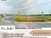FOR SALE Industrial Vacant Lots located at Amvel...