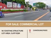 FOR SALE Lot w/ structure located in Caniogan, Pasig