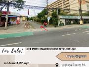 FOR SALE Lot with existing Warehouse Structure located... FOR SALE Lot with existing Warehouse Structure located...