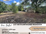 FOR SALE Lot with Unfinished Mansion located at Forbes...