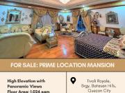 FOR SALE Mansion located at Tivoli Royale, Brgy. Batasan...
