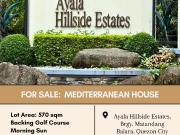 FOR SALE Mediterranean House located at Ayala Hillside...