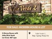 FOR SALE Modern House and Lot located at Valle Verde 2,...