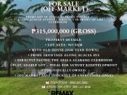 FOR SALE: Prime Lot in Ayala Alabang Village along...