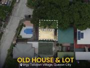 FOR SALE OLD HOUSE AND LOT IN TALAYAN VILLAGE QUEZON CITY