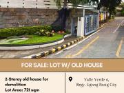 FOR SALE: Old House located at Valle Verde 6, Brgy....