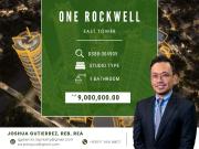 FOR SALE: Quality Studio Living in One Rockwell East Tower
