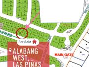 FOR SALE! Regular shaped Lot in Alabang West, Las Piñas City