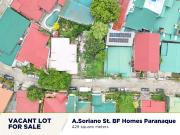 FOR SALE: Residential Lot in BF Homes Paranaque