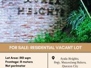 FOR SALE Residential Vacant Lot located at Ayala...
