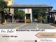 FOR SALE Residential Vacant Lot located at Marina...