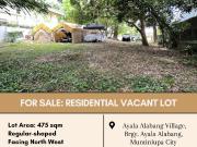 FOR SALE Residential Vacant Lot located Ayala Alabang...
