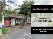 FOR SALE: San Isidro St Kapitolyo Lot with Old House