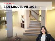 FOR SALE: San Miguel Village, Makati – 3 Storey House &...