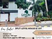FOR SALE Split level House and Lot located at Country...